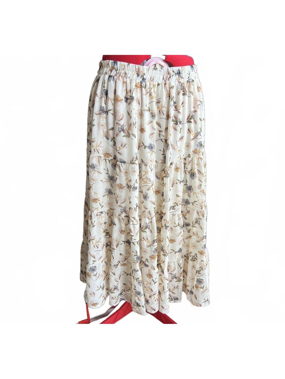Hayden Los Angeles floral lined maxi skirt size 1XL